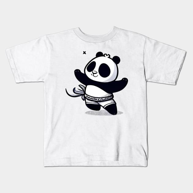 Kung Fu Panda T-shirt Kids T-Shirt by Pastew Stdio